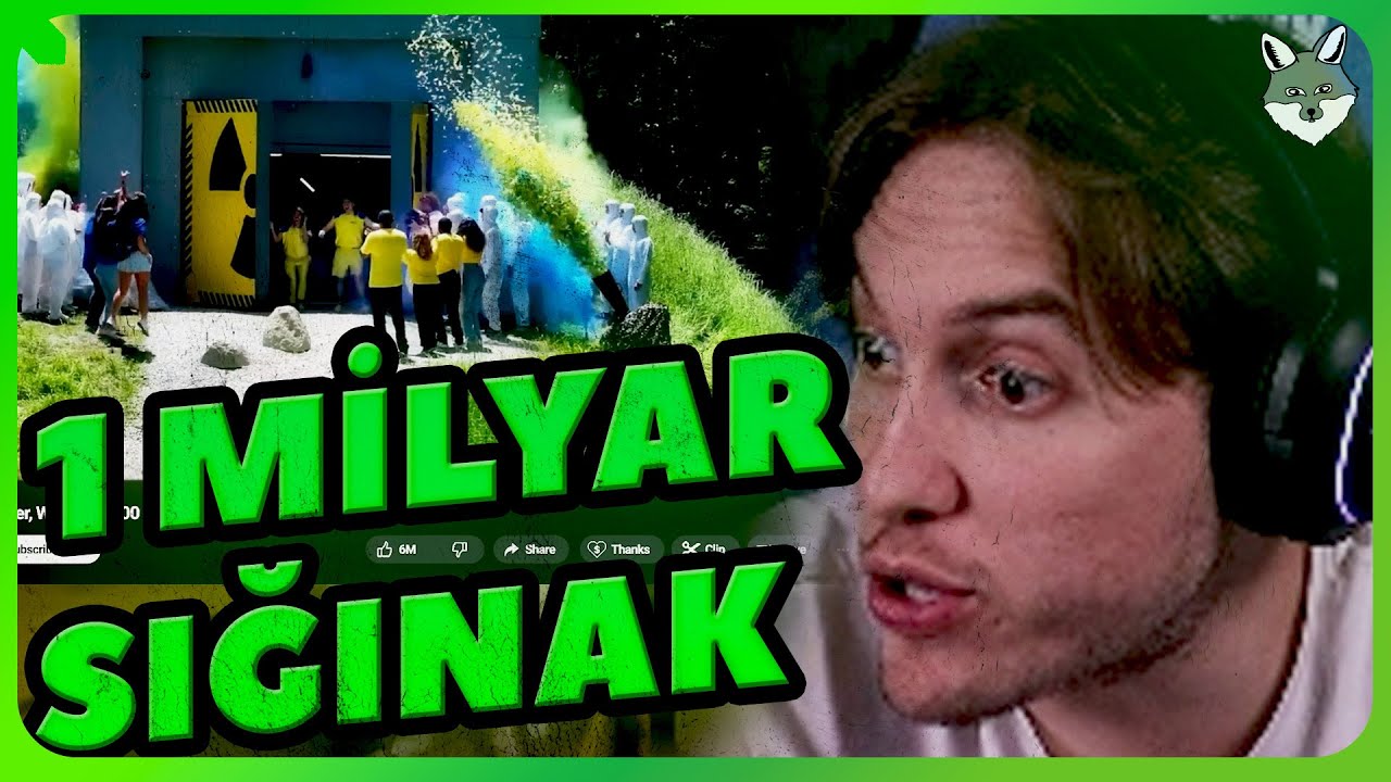 1 Dolar vs 1 Milyar Dolar Sığınak! TEPKİ (@MrBeast) | RRaenee