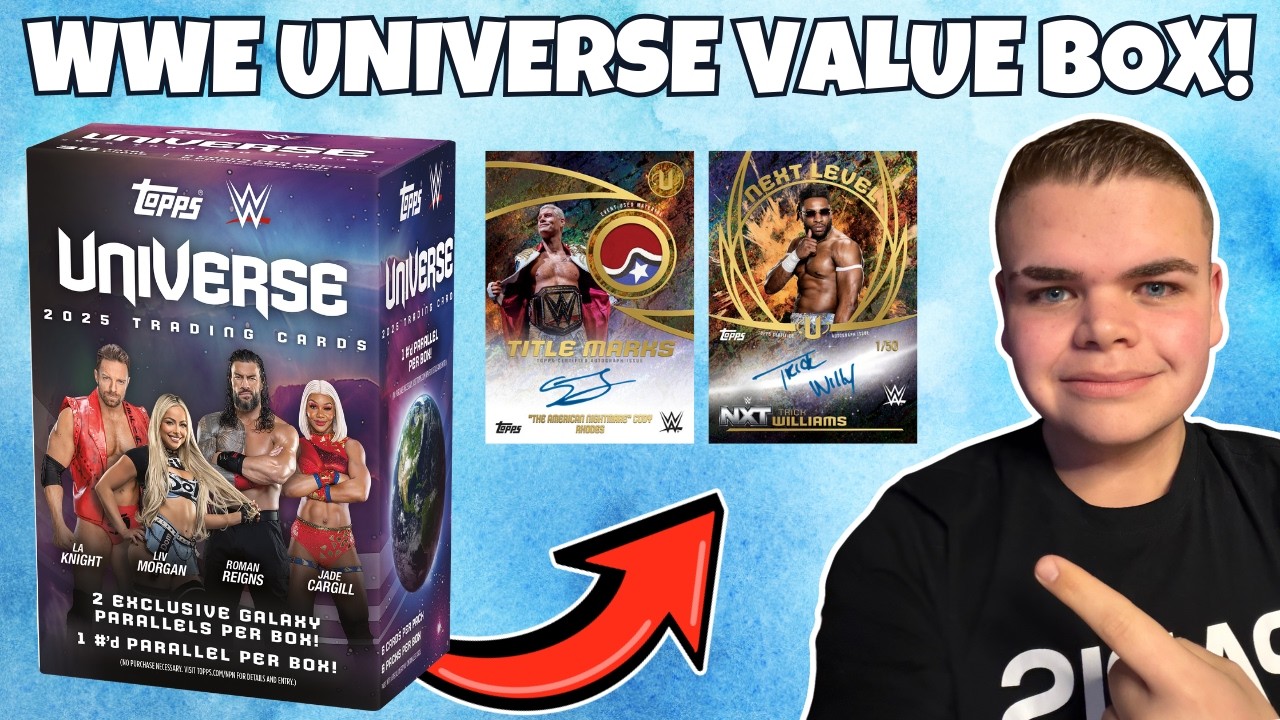 Розничная торговля в огне?! *Новинка* Распаковка коллекционной коробки Topps WWE Universe 2025 Bl...