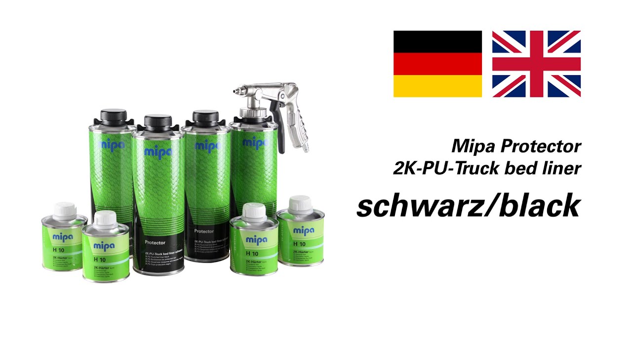 Mipa Protector 2K-PU-Truck bed liner schwarz / black ( deutsch - english )