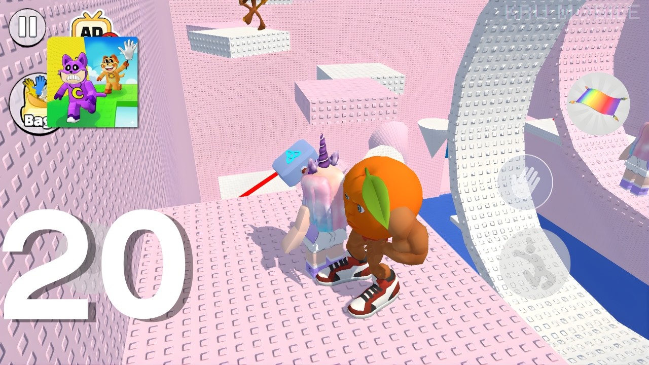 Slap Tower Troll Parkour Gameplay Walkthrough Part 20 - Squid Tower Troll (Android, IOS)