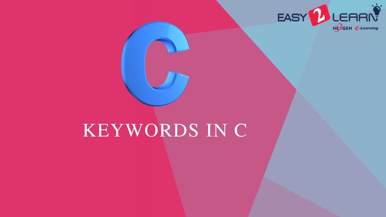 Keywords in c
