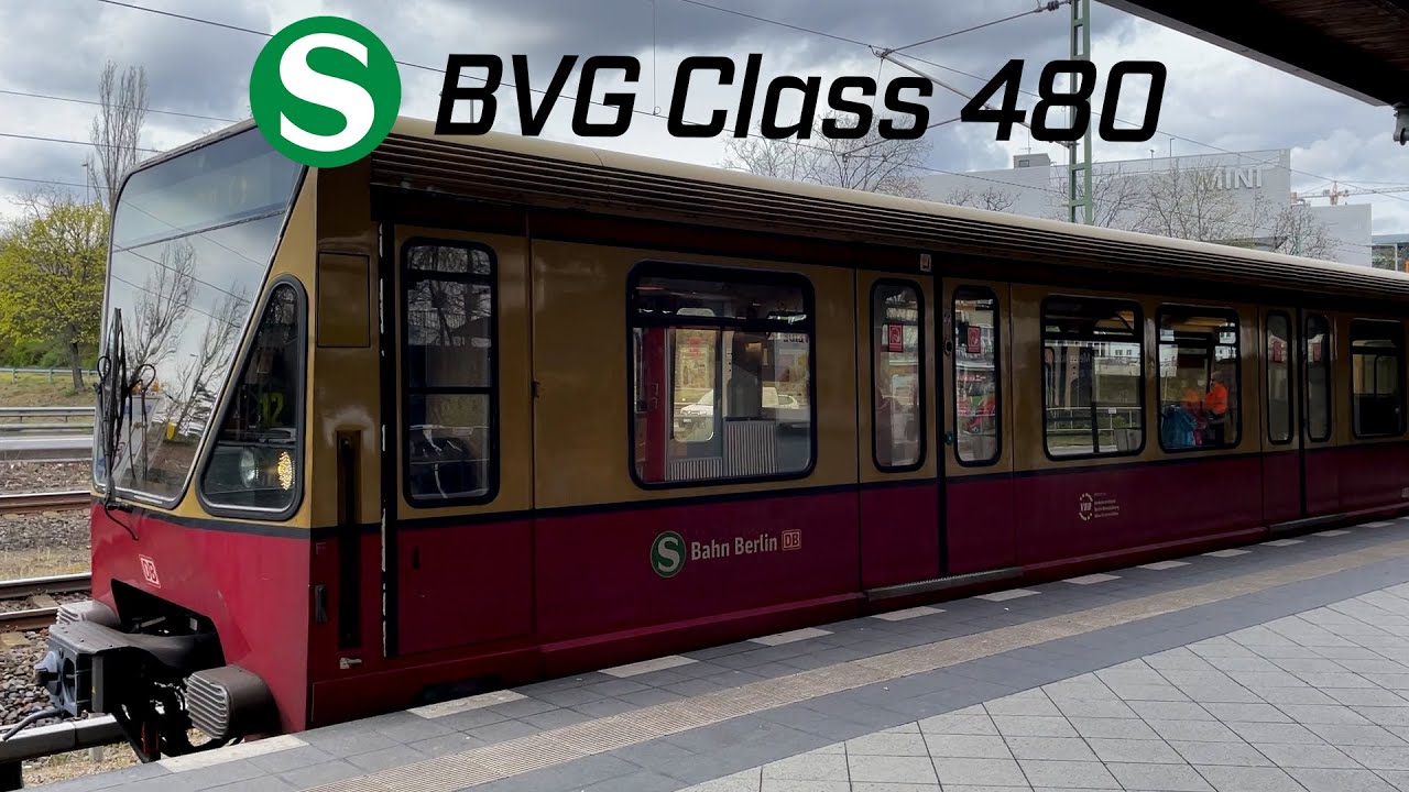 LOUD MOTOR - BVG Class 480 on the S42 Ringbahn (Berlin S-Bahn)