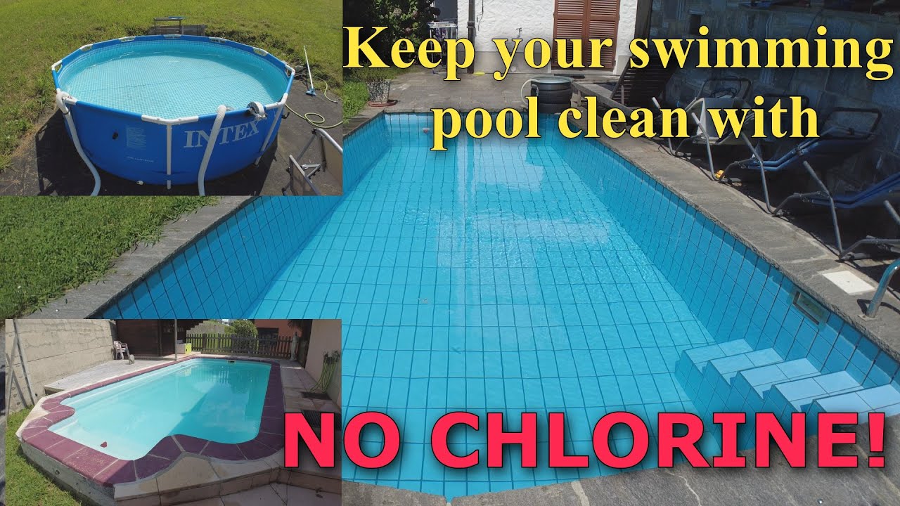 How to keep your swimming pool clean with no chlorine and the least amount of chemicals!