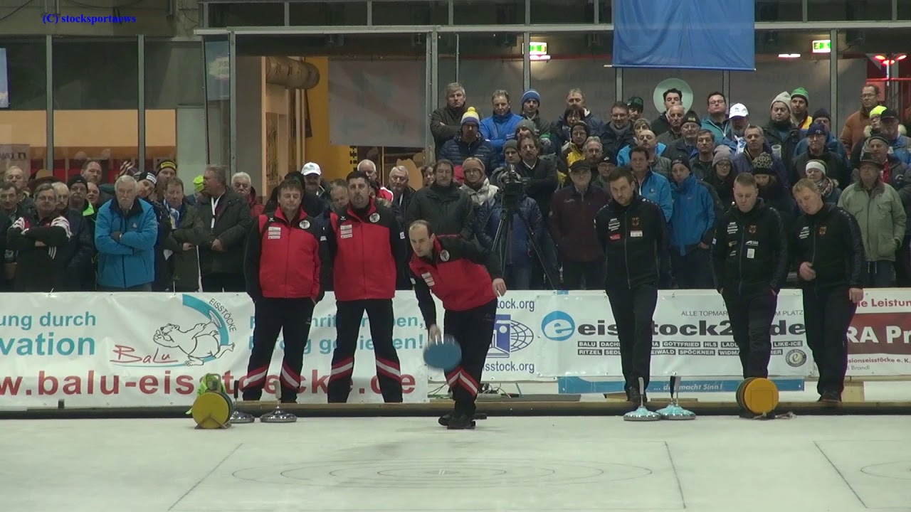 Eisstock WM 18 Finale Herren Mannschaftsspiel GER : AUT