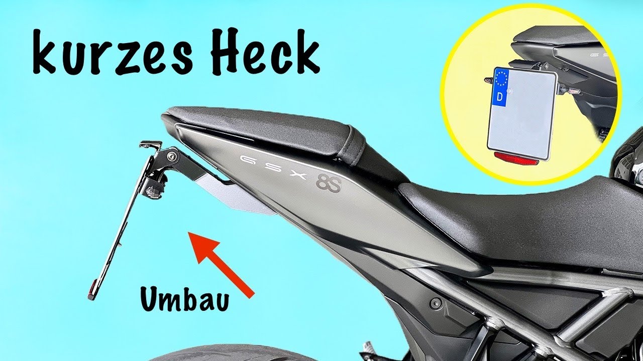 Montagevideo: Kurzes Heck für die Suzuki GSX-8S! LED-Blinker. Heckumbau. (HowTo)