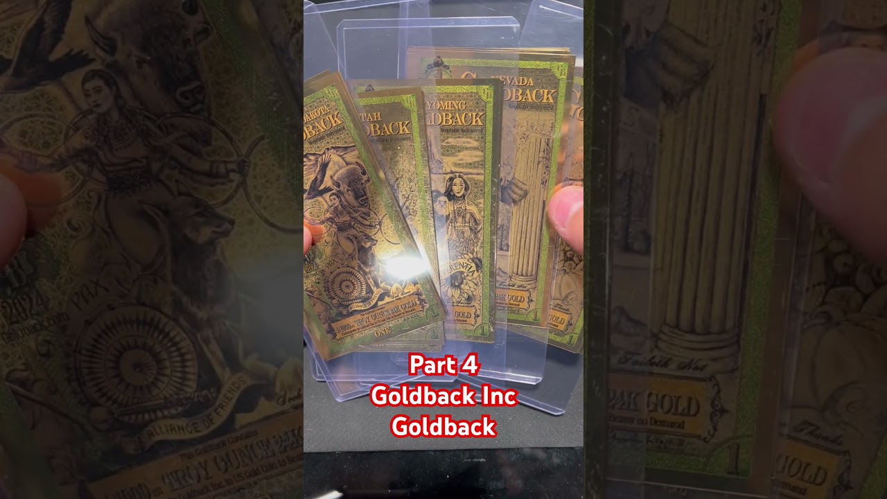 Currency Alternatives- Goldback Inc. Goldbacks #money #Bullion #Gold