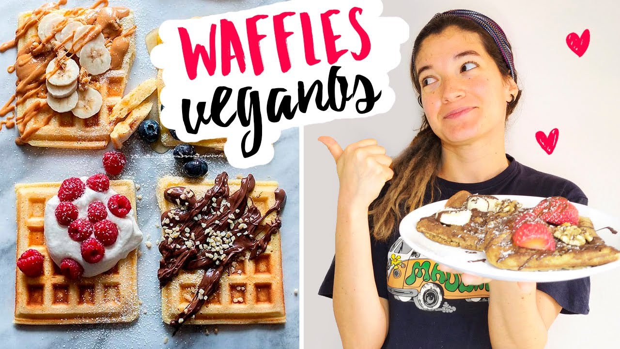Receta de waffles sin gluten y vegana