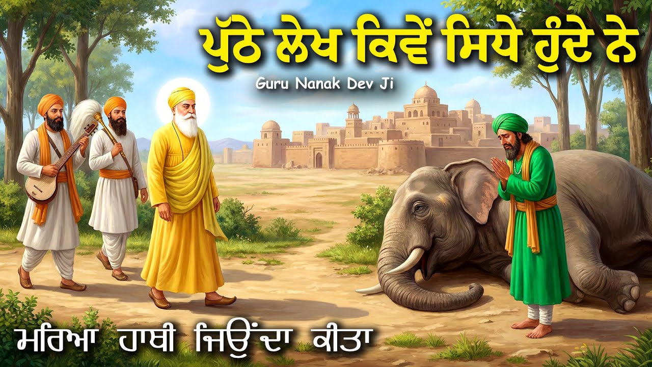 ਪੁੱਠੇ ਲੇਖ ਕਿਵੇਂ ਸਿਧੇ ਹੁੰਦੇ ਨੇ | ਗੁਰੂ ਨਾਨਕ ਦੇਵ ਜੀ ਸਾਖੀ | Remix Katha | Ikk Panjab