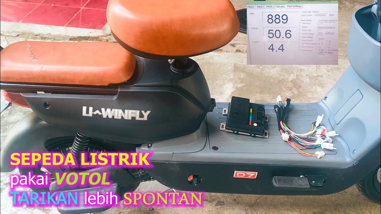 SEPEDA LISTRIK pakai VOTOL , Tarikan makin SPONTAN @putradewataproduction