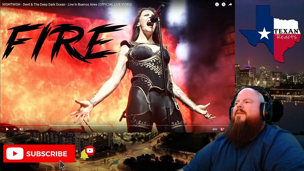 Nightwish - Devil & The Deep Dark Ocean (Live) - Texan Reacts