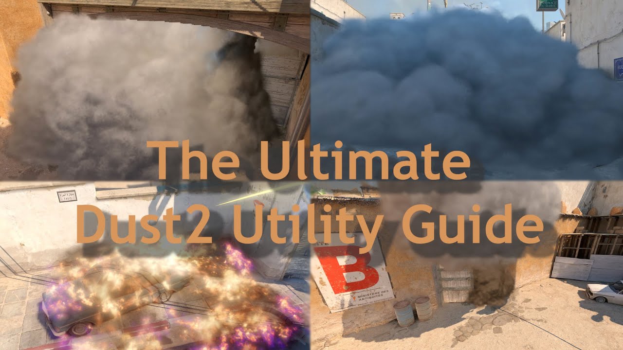 The Ultimate Dust2 Utility Guide! The Smokes and Molotovs You Should Know For T-Side!