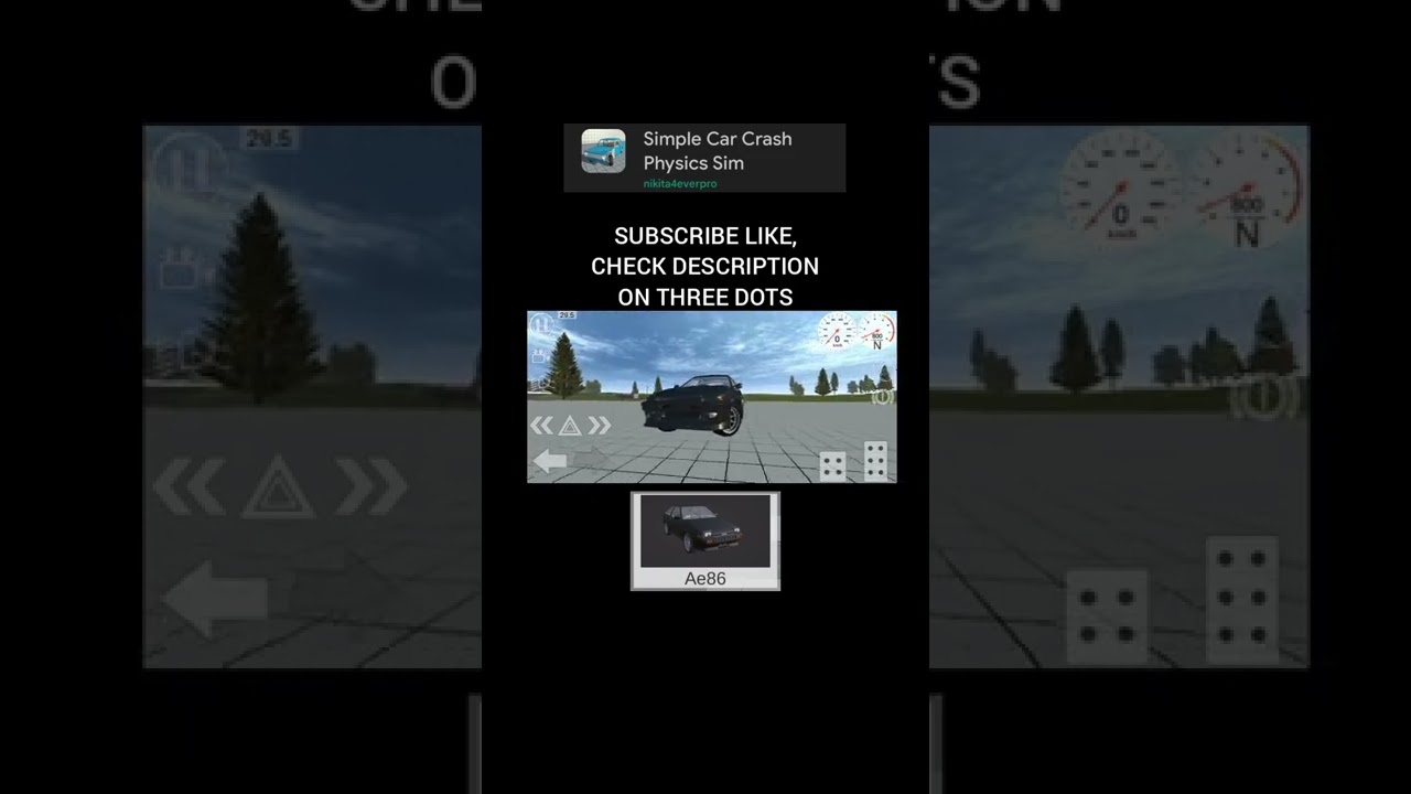 TOYOTA AE86 TRUENO MOD FOR SCCPD | SIMPLE CAR CRASH PHYSICS SIM | MODS |