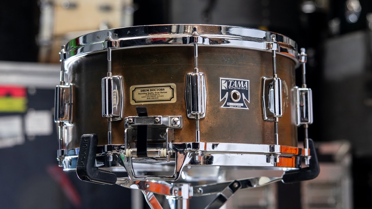Малый барабан TAMA 1980 Mastercraft Bell Brass с Drum Doctor | История «Терминатора»
