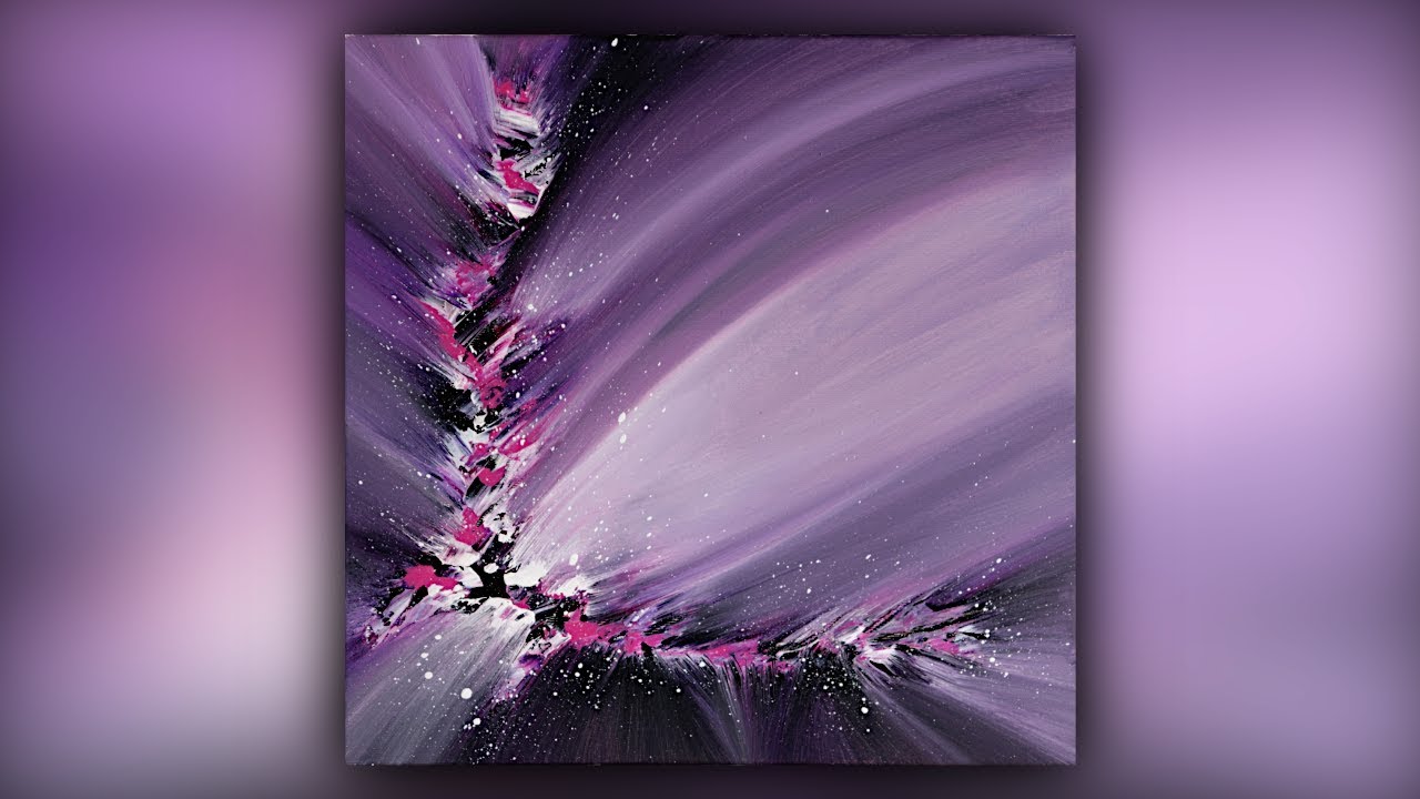 Abstract Painting / Colorful / Acrylic Paint / Palette Knife Technique / Demo #076