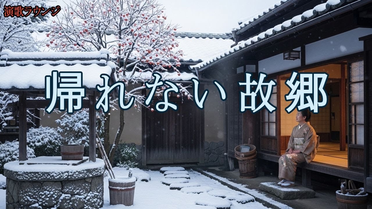 【心に響く】故郷を想う演歌メドレー10曲 | 母の背中・懐かしい家・田舎の風景 | 50代60代に贈る名曲集 | 演歌ラウンジ vol.105