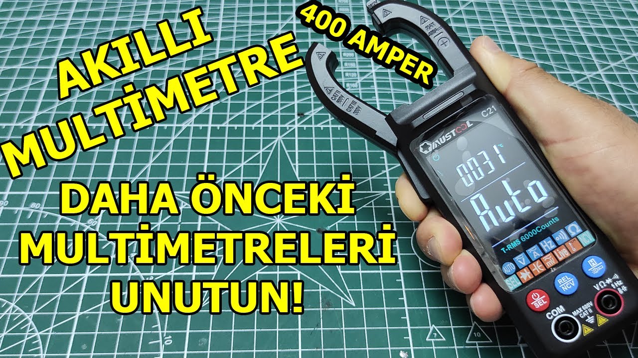 DAHA ÖNCEKİ MULTİMETRELERİ UNUTUN, MUSTOOL C21 AC/DC 400 AMPER, HEM AMPERMETRE HEM MULTİMETRE