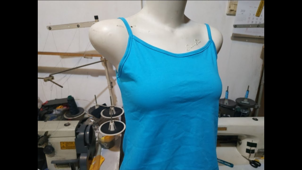 How to make a undershirt . Cara membuat tank top