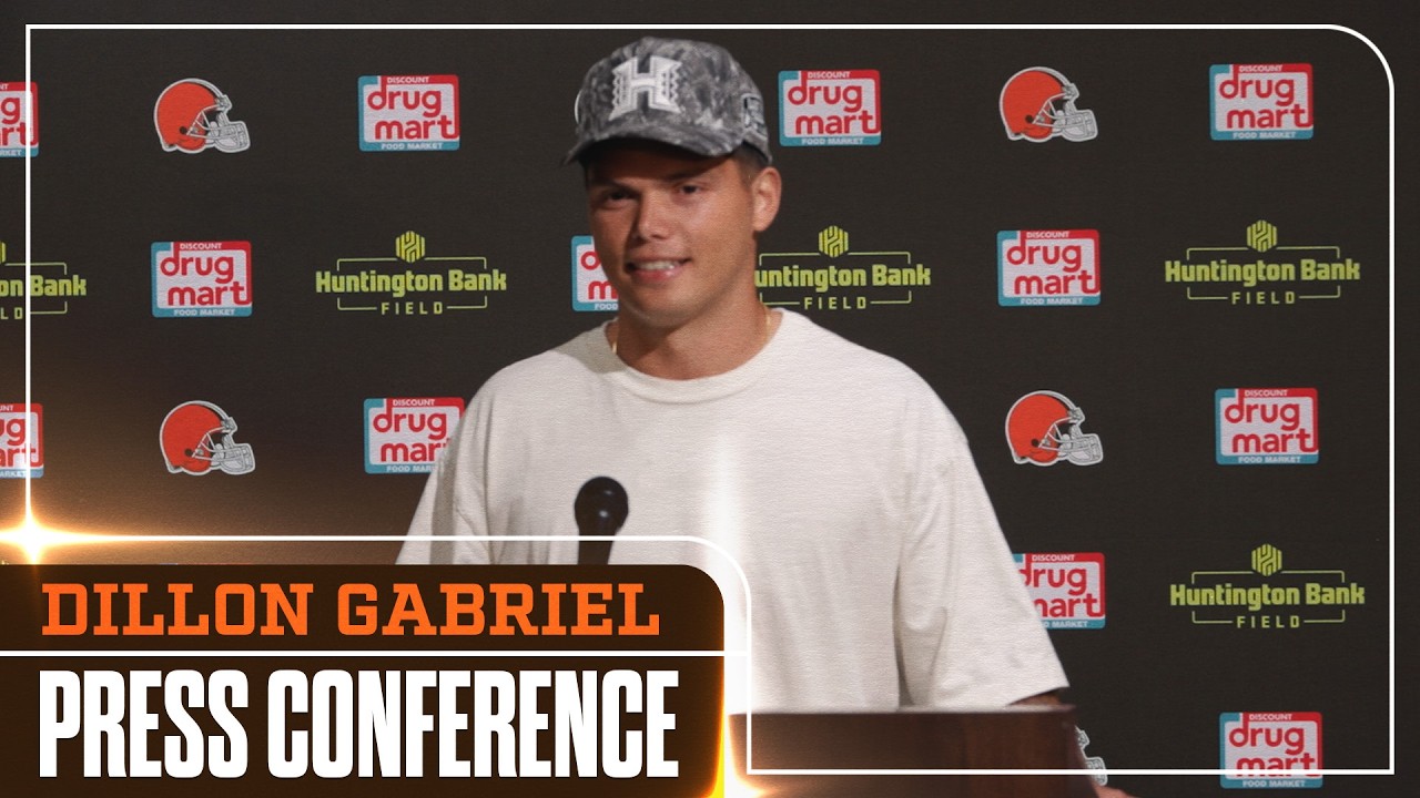 Dillon Gabriel Press Conference | Preseason Week 3 vs. New England Patriots