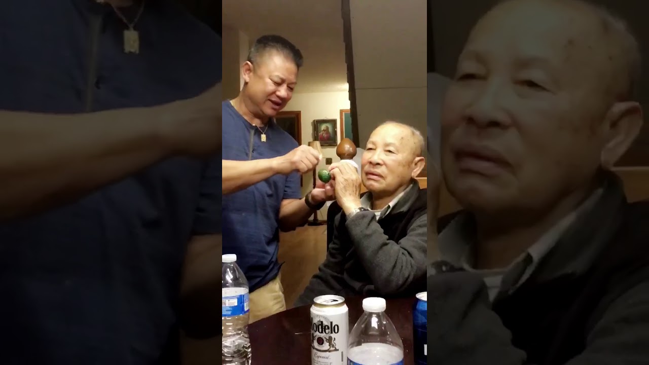 90 year old grandpa smokes for the first time