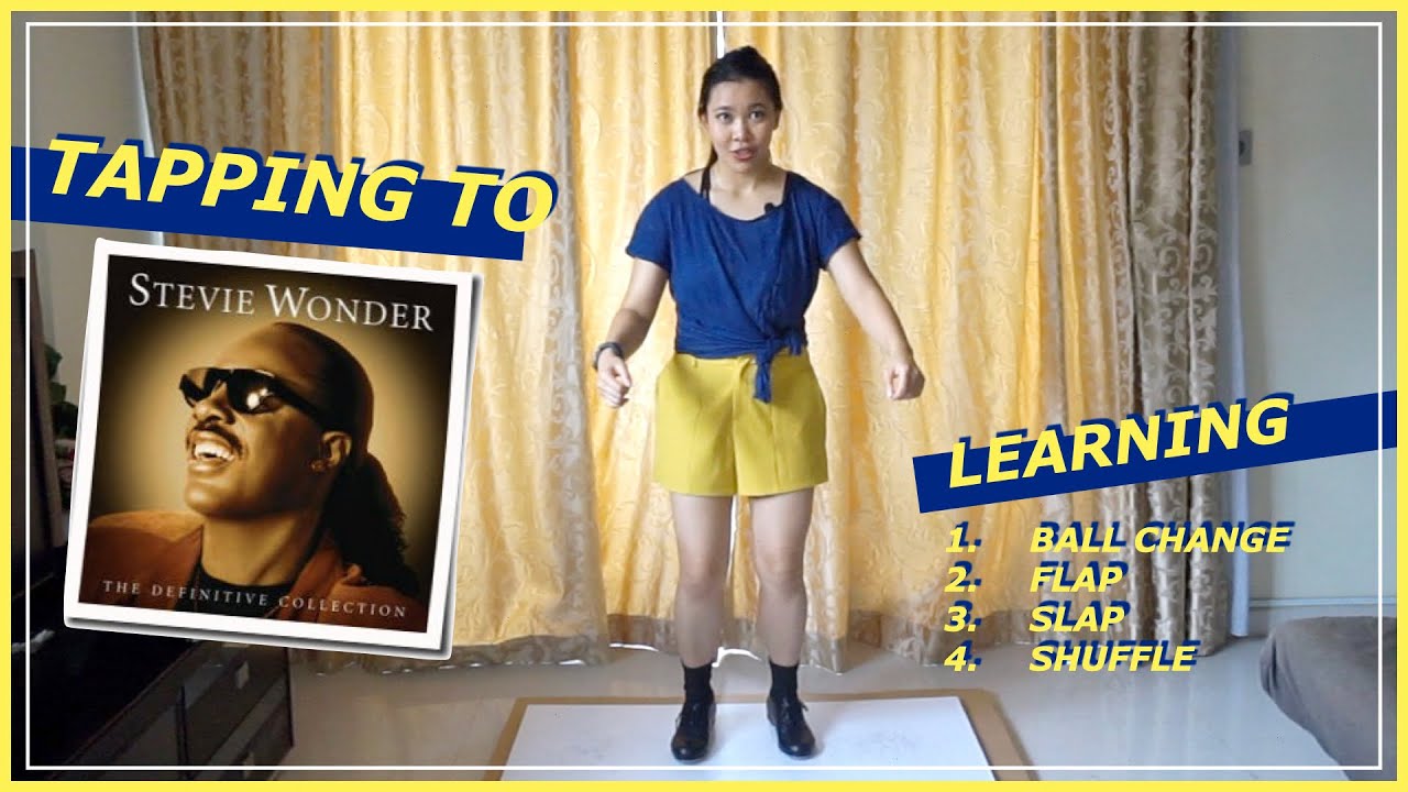TAP for DUMMIES | Tapping to Stevie Wonder's Isn't She Lovely | Basic tap steps with two sounds!