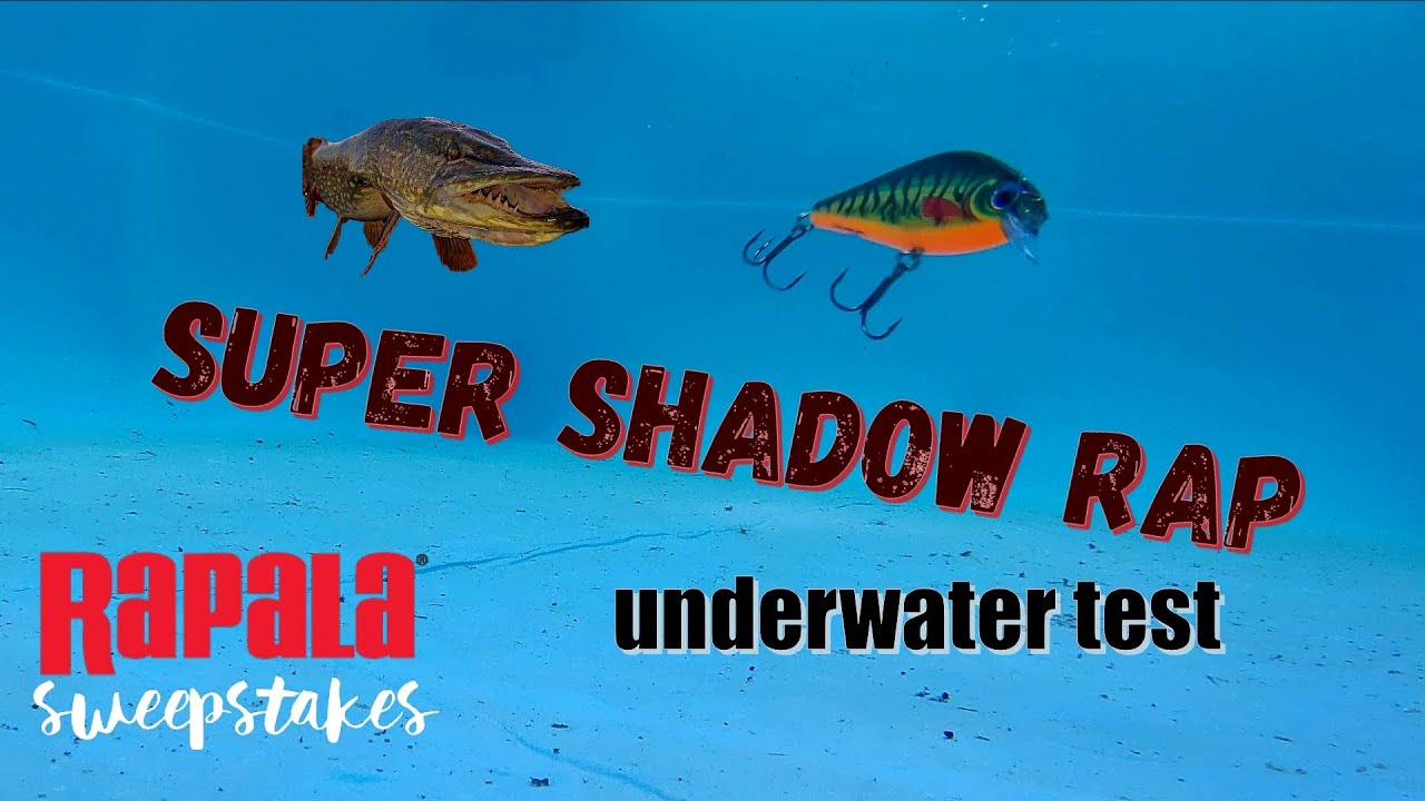 Rapala Super Shadow Rap, Fishing lure, Underwater test