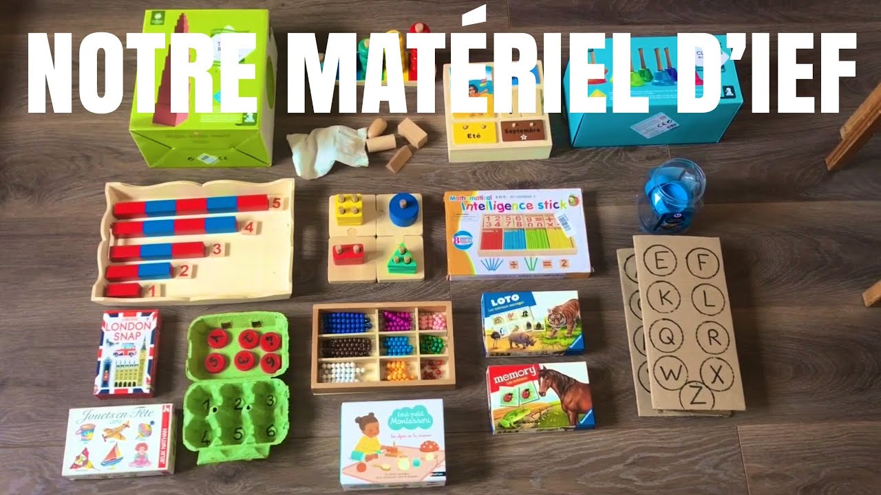Homeschooling : matériel pour un enfant de 2 ans