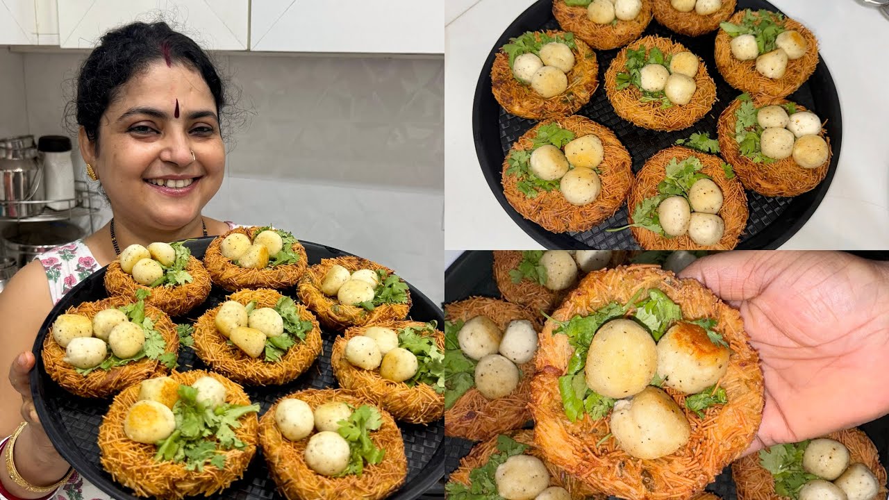 VIRAL CRISPY BIRDS NEST RECIPE 🔥 @MaddyMummy