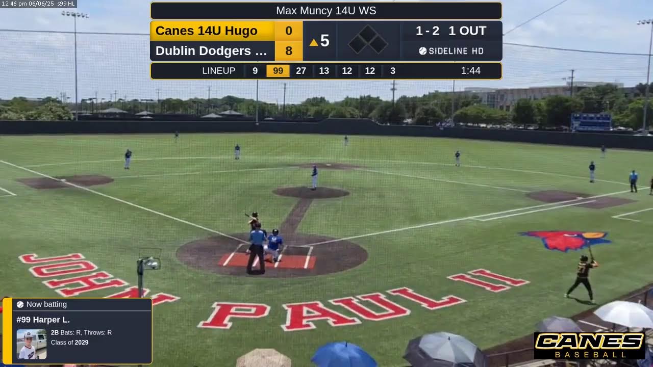 Canes 14U Hugo @ Dublin Dodgers Prime (2025.06.06)