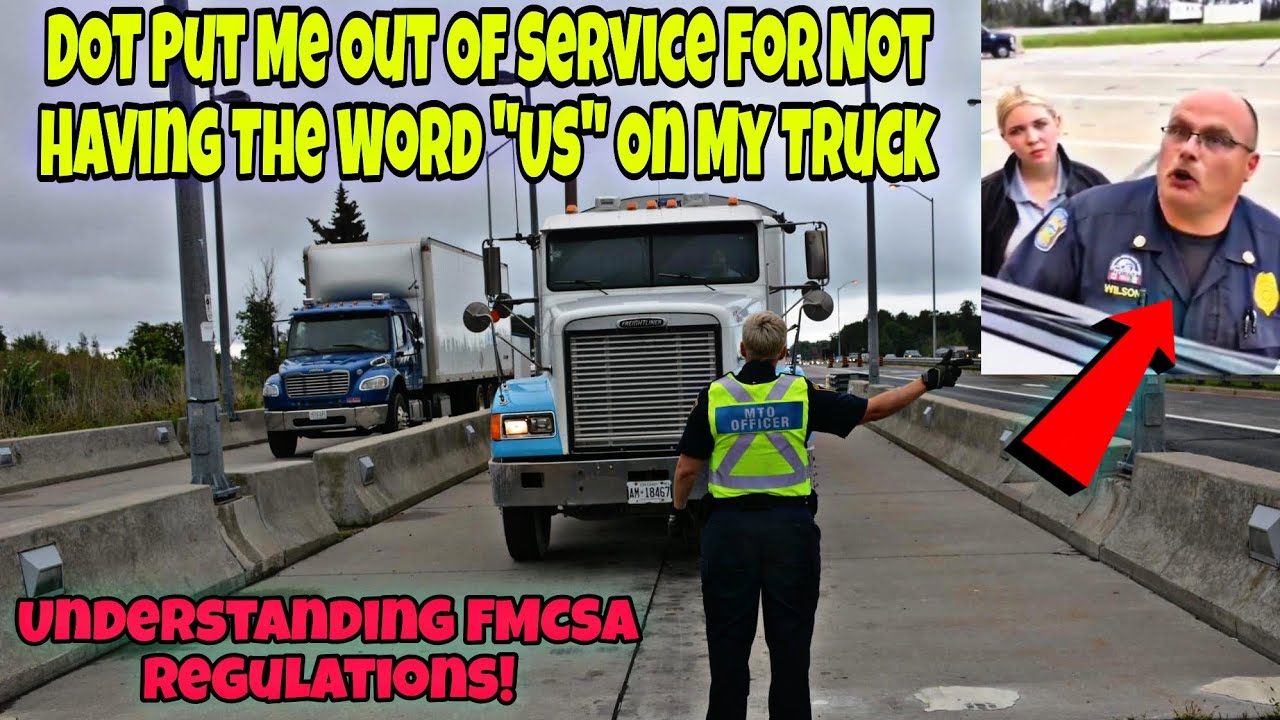DOT Officer Will Put All Truck Drivers Out Of Service For Not Having The Word 