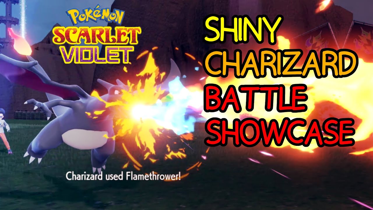 Pok&eacute;mon Scarlet & Violet: Shiny Charizard Battle & Evolution Showcase!!!