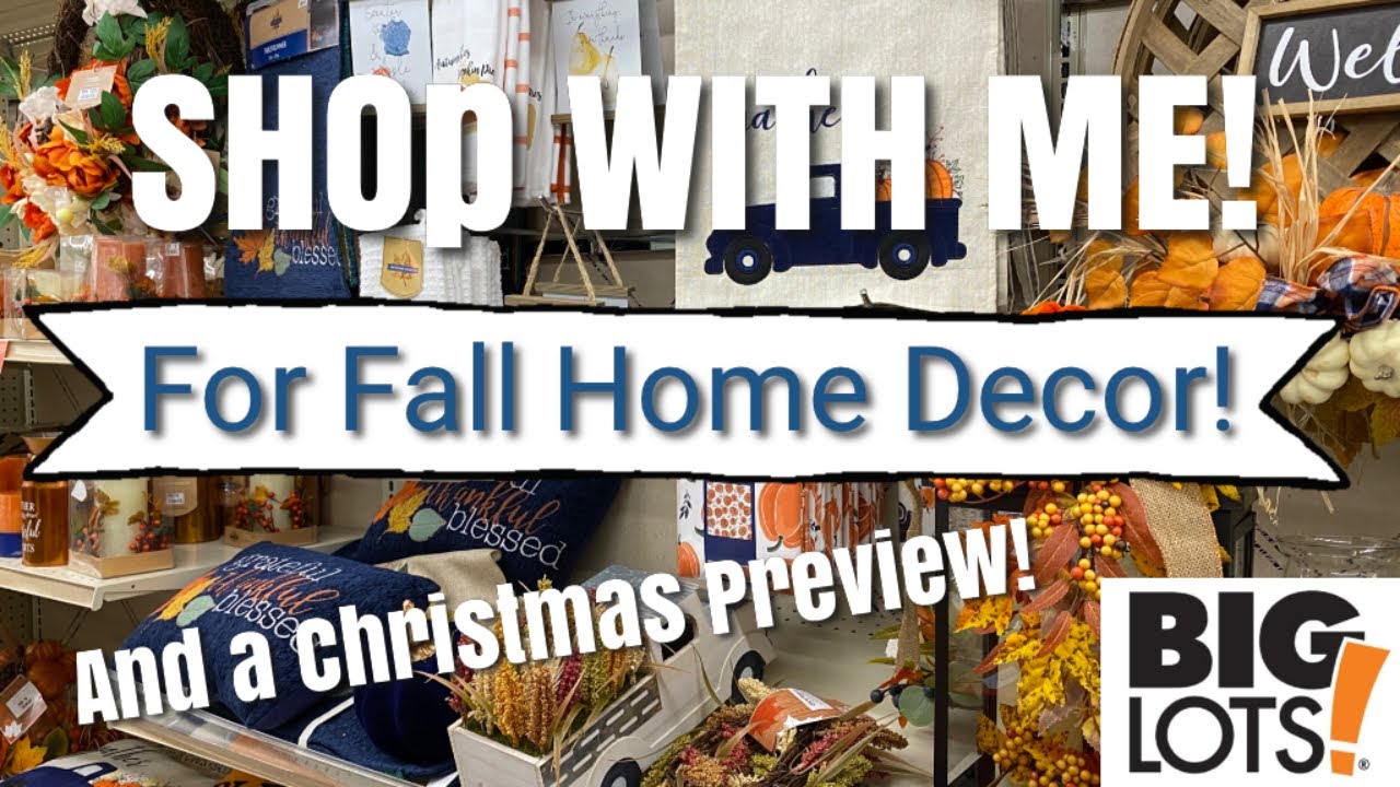 ПОКУПАЙТЕ ОСЕННИЙ ДЕКОР В BIG LOTS СО МНОЙ! И ПОЛУЧИТЕ ПРЕДВАРИТЕЛЬНЫЙ ПРОСМОТР РОЖДЕСТВЕНСКОГО Д...