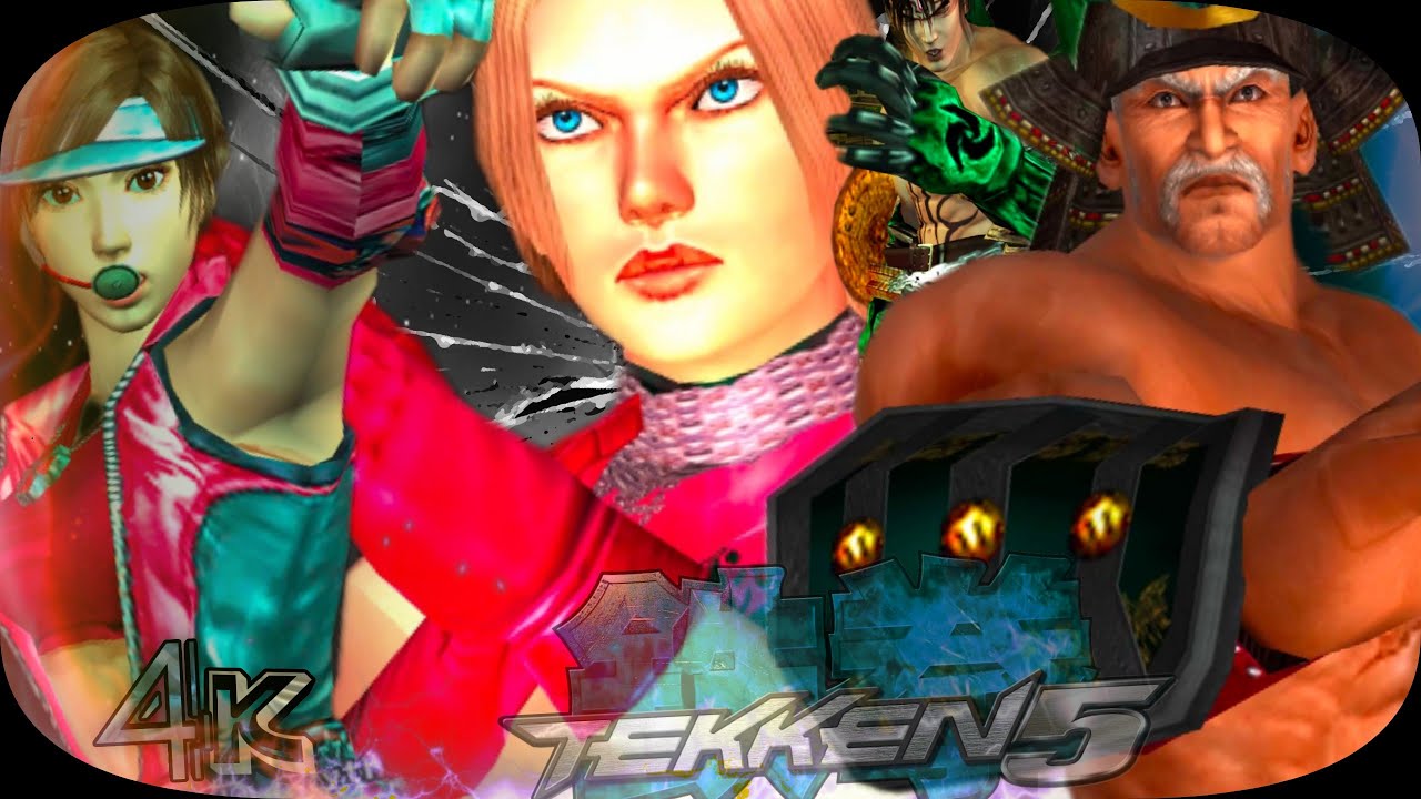 Team Nina, Heihachi, Asuka, Devil Jin Ultra Hard Tekken 5 Remastered UHD 4K 60 FPS