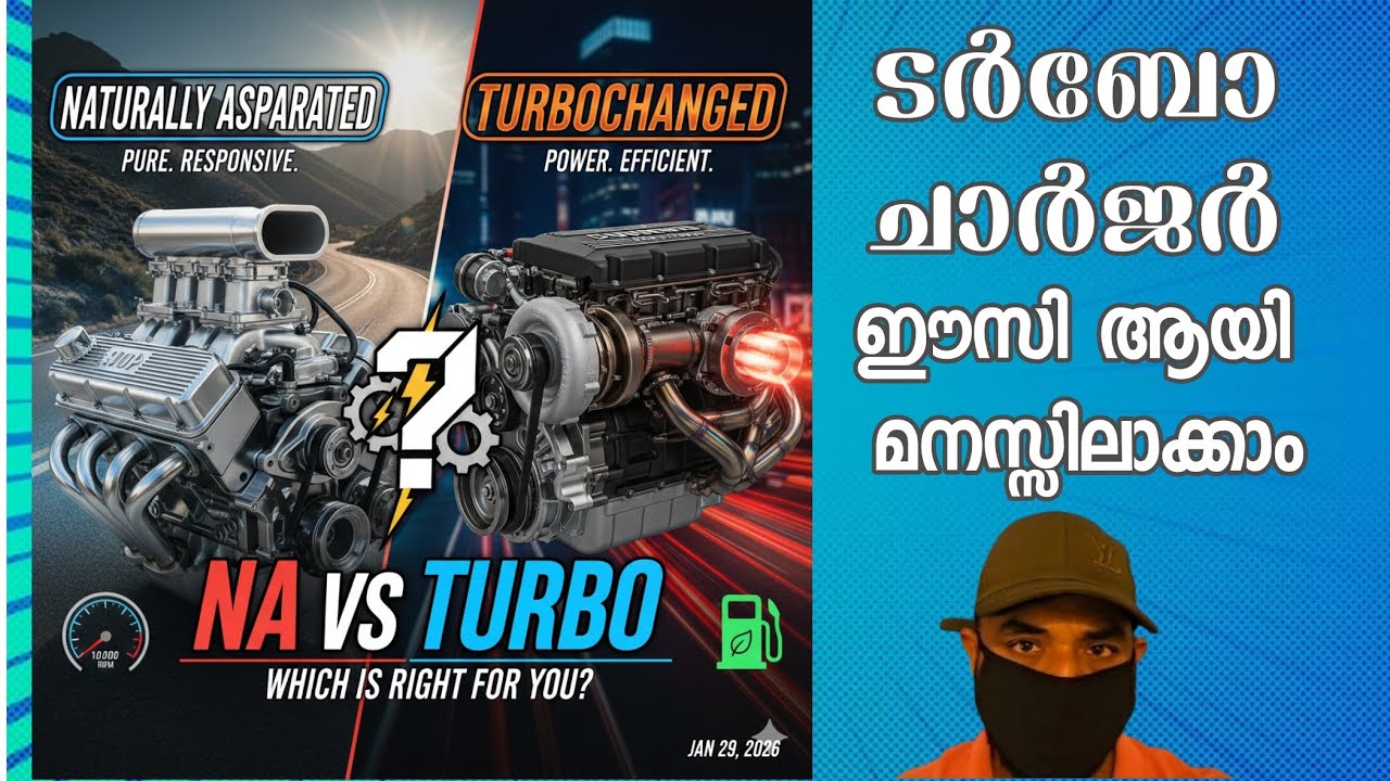 Turbo Engine Better ആണോ? | NA vs Turbo | Emission, Power & Intercooler Explained in Malayalam.