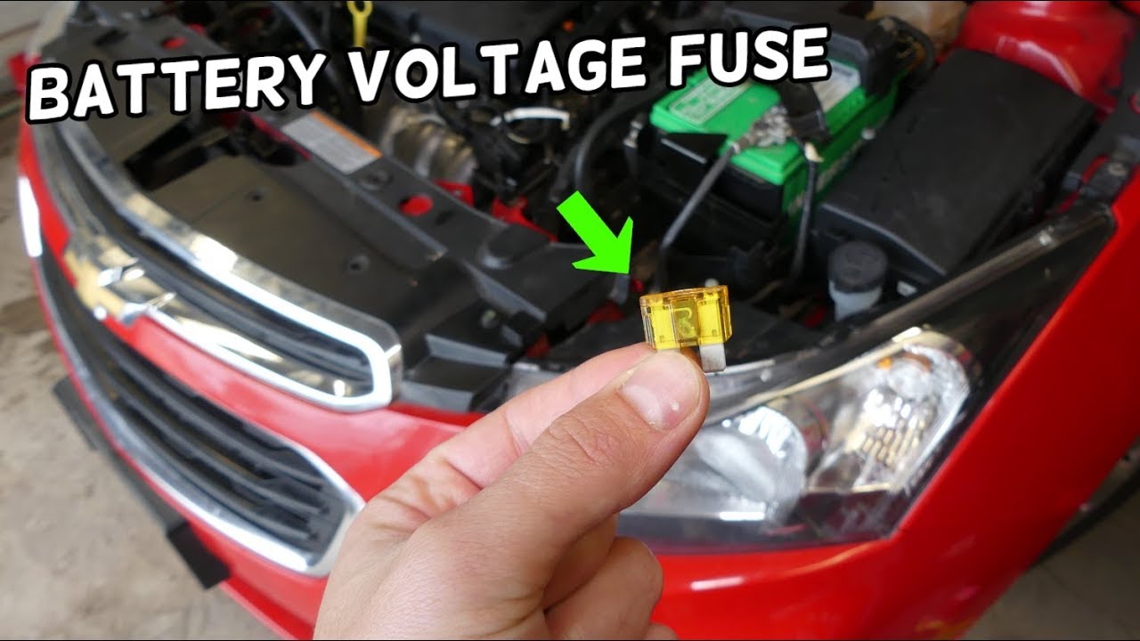 CHEVROLET CRUZE BATTERY VOLTAGE SENSOR FUSE LOCATION REPLACEMENT.