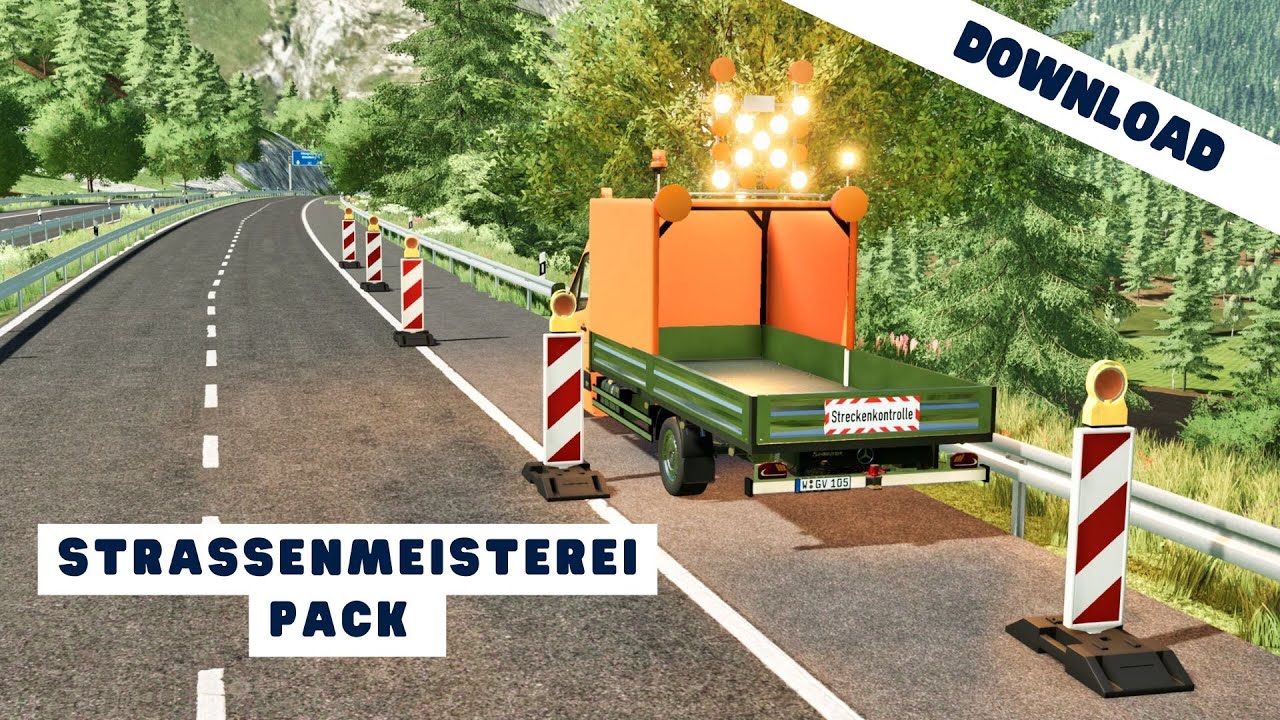 LS22 - Streckenkontrolle auf der Autobahn! Baum bedroht unsere Autobahn! Mit Download!