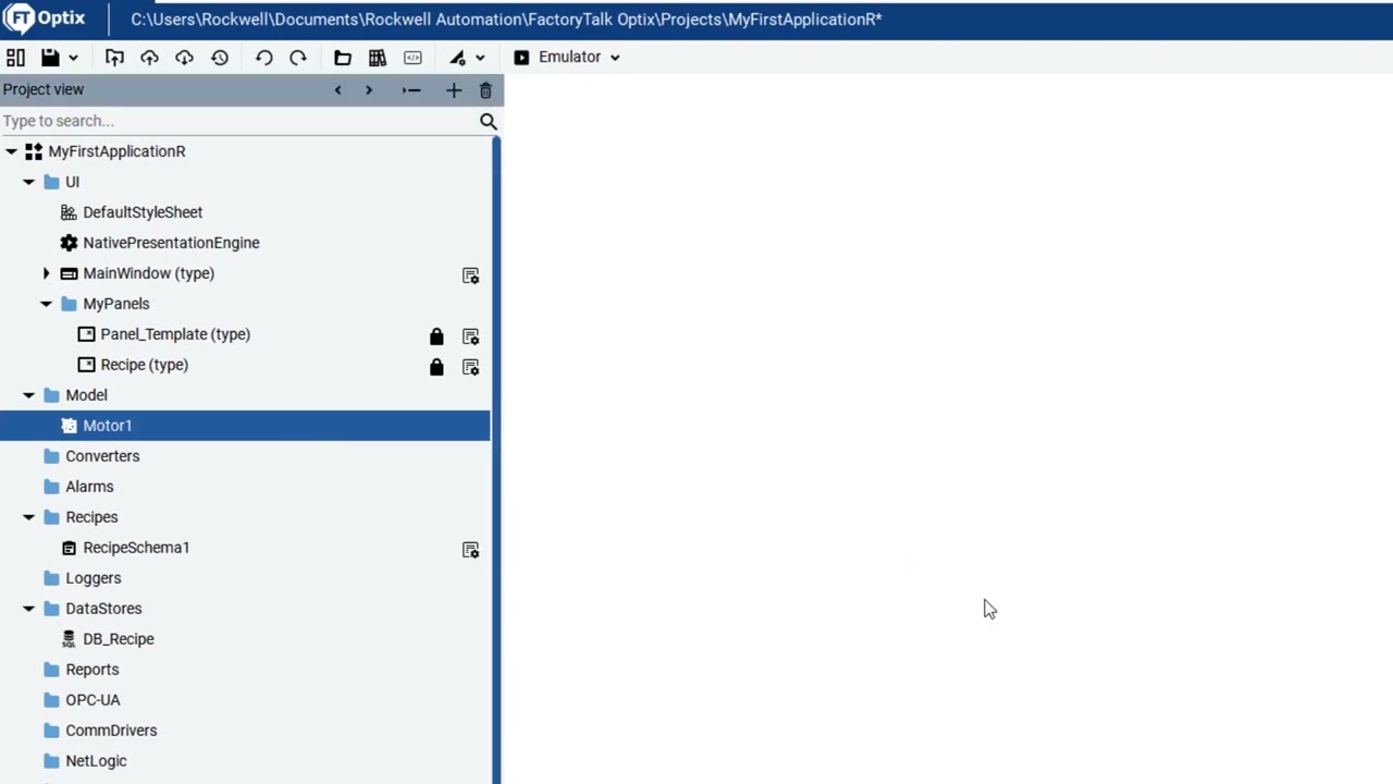 FactoryTalk® Optix™ Getting Started - Recipes
