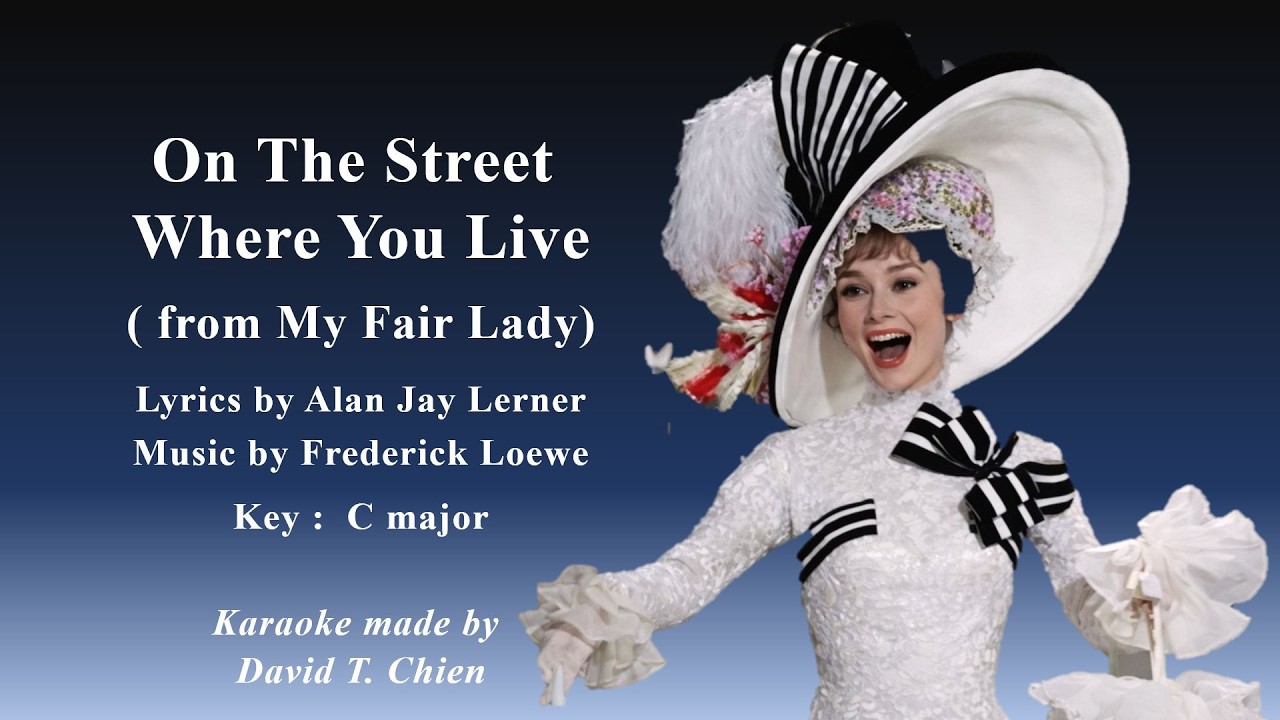 【You May Sing Along】On The Street Where You Live, karaoke 【您也能唱】在妳住的那條街上（選自『窈窕淑女』），伴奏（卡拉製作：錢達）
