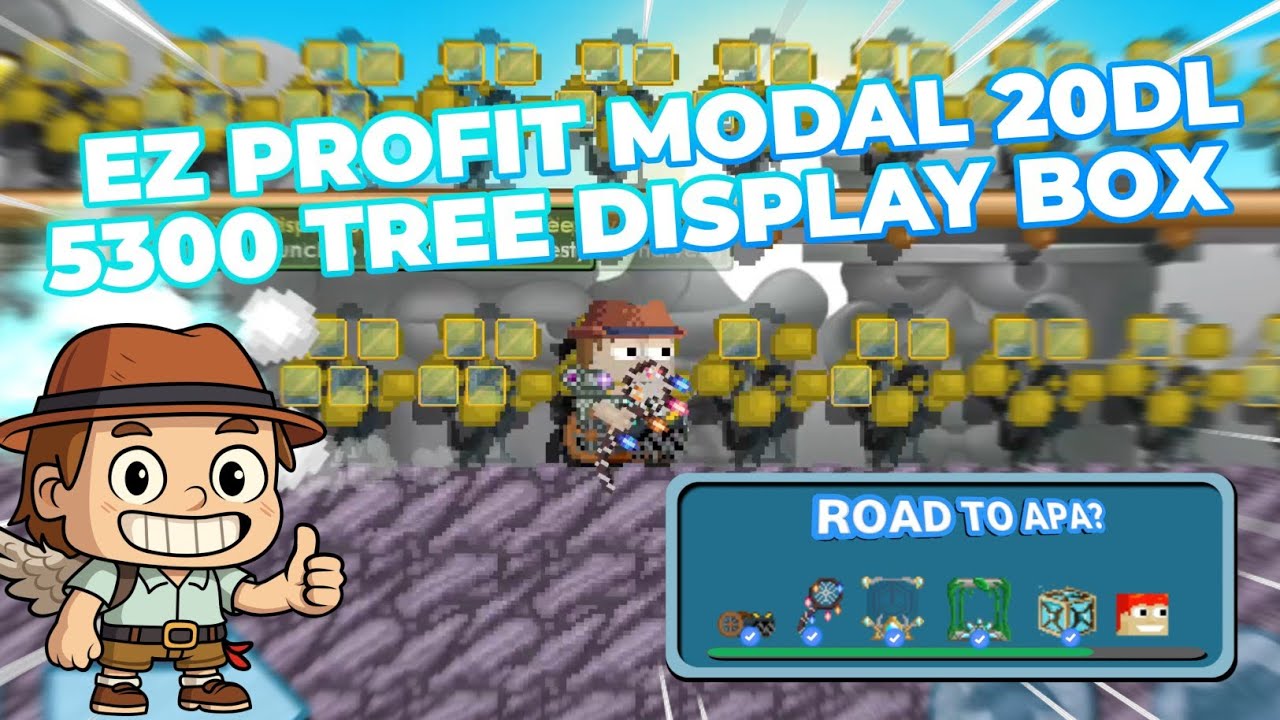 MASSING DISPLAY BOX MODAL 20DL ESAY PROFIT | GROWTOPIA 2025