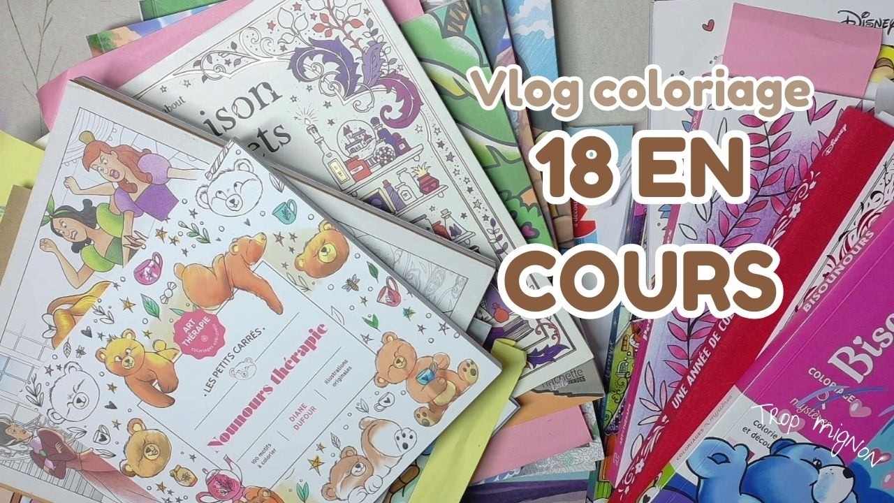 18 Coloriages en cours ?! 😱 + Organisation Nuancier WOOMER 132