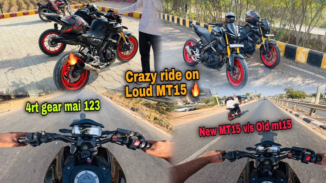 Crazy ride on loud MT15 🔥 || Sc project loud exhaust 🥵