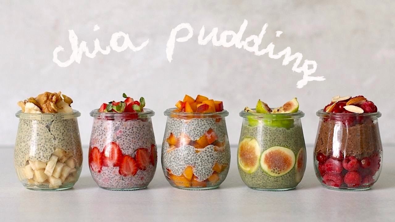 CHIA PUDDING: 5 ricette per colazioni sane e veloci ♥️