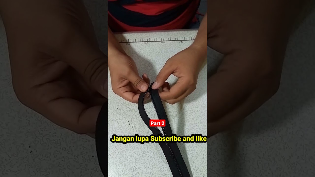 Trik pasang resleting dengan manual part 2 #viralshorts