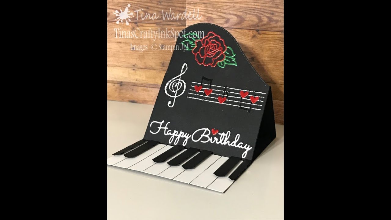 Piano Easel Card