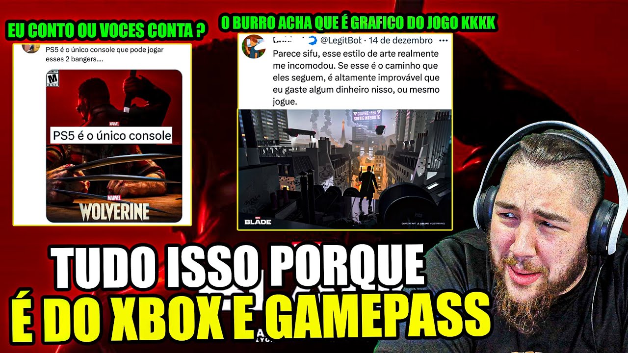 é BIZARRO o DESESPERO com BLADE por ser um jogo do XBOX e GAMEPASS