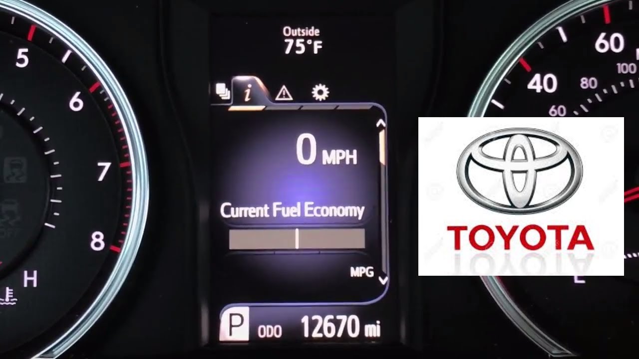 2017 Toyota Camry Multi-Information Display Tutorial (MID)