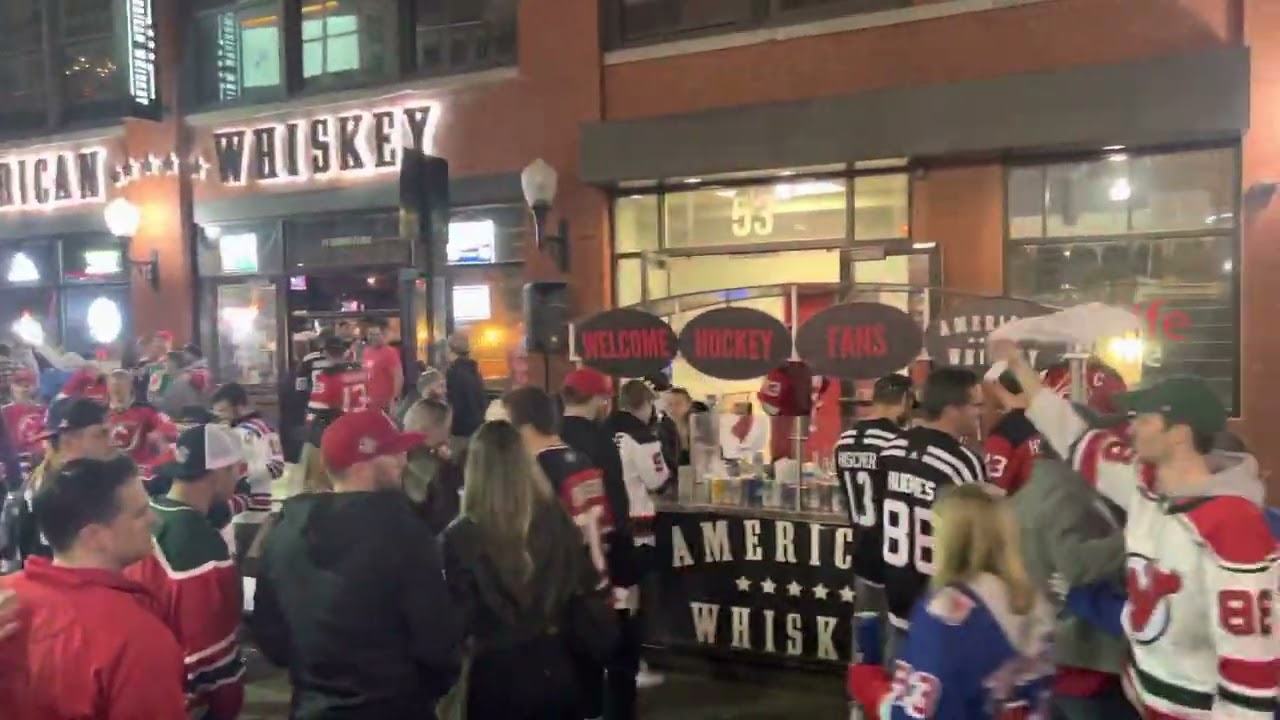 NJ Devils Game 5 vs Rangers Post Game Arena Celebration
