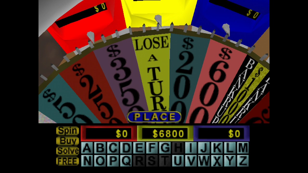 Wheel of Fortune N64: Final Spin, Lose a Turn and Bankrupt
