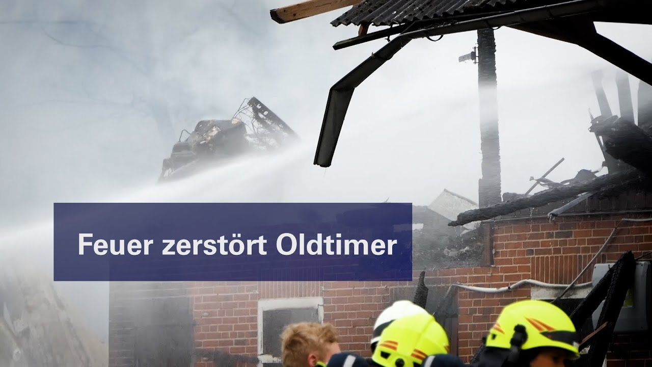 Feuer in Steenfeld zerstört Halle mit Oldtimern: Betroffener Feuerwehrmann im Interview