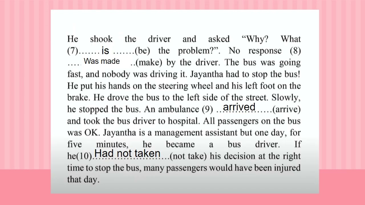 G C E AL General English  Past paper 05