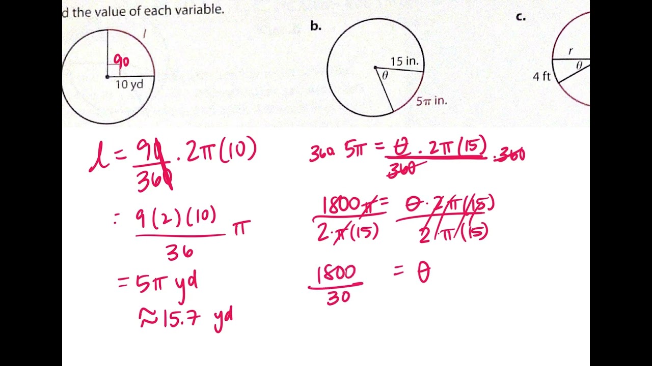 Arc length 8.3